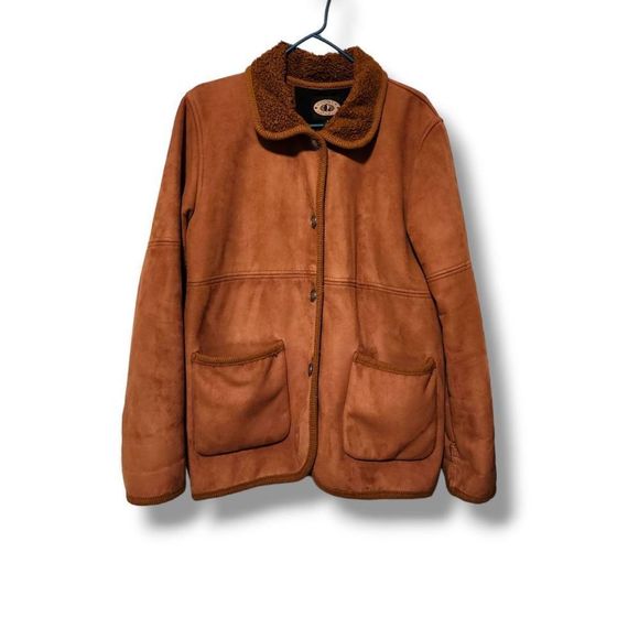 Vintage County Clothing Co. Sherpa lined coat with pockets button up western